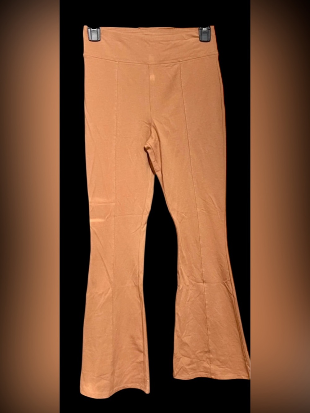 Girls 14 orange flare leggings